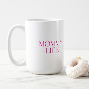 Moderne und elegante Typografie Mami Leben Klassik Kaffeetasse
