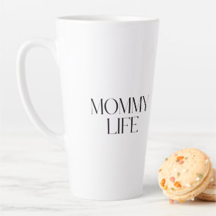 Moderne und elegante Typografie Mummy-Leben Milchtasse