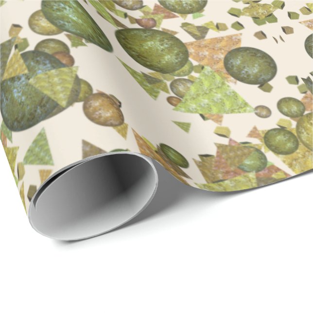 Moderne und festliche Formen mit einem Glitzer-Loo Geschenkpapier (Rolleneckpunkt)