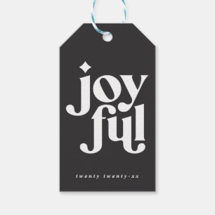 moderne und fröhliche Weihnachten Geschenkanhänger
