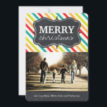 Moderne und helle Weihnachtskarten im Chalkboard Feiertagskarte<br><div class="desc">Moderne und farbenfrohe Chalkboard Holiday Foto Cards - erstellt von Colorful Designs Inc. Alle Texte können modifiziert werden! Alle Designs sind urheberrechtlich geschützt.</div>