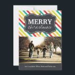 Moderne und helle Weihnachtskarten im Chalkboard Feiertagskarte<br><div class="desc">Moderne und farbenfrohe Chalkboard Holiday Foto Cards - erstellt von Colorful Designs Inc. Alle Texte können modifiziert werden! Alle Designs sind urheberrechtlich geschützt.</div>