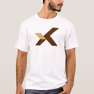 Moderne und klassische Letter X Monogramm T-Shirt