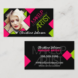 Moderne und kühne Foto Makeup Artist Visitenkarte