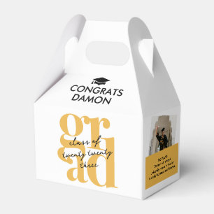 Moderne und lustige GRAD-Abschlussfeier Geschenkschachtel