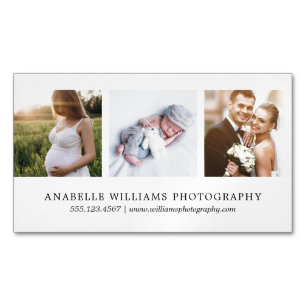 Moderne und minimale   Fotografie Magnetische Visitenkarte