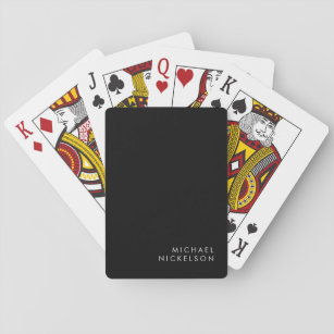 Moderne und minimale Schwarzweiss-  addieren Ihren Spielkarten