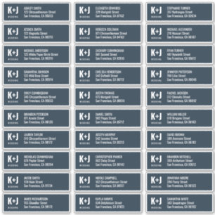 Moderne und Minimalistische Hochzeitgästen Aufkleber