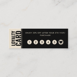 Moderne und Minimalistische neutrale Shade-Loyalit Mini Visitenkarte