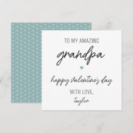 Moderne und Niedliche Valentintagskarte für Großva Karte