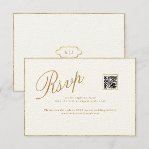 MODERNE UND ROMANTISCHE KALLIGRAFISCHE RSVP-KARTE BEGLEITKARTE