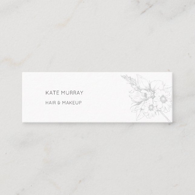 Moderne und schicke Mini-Visitenkarte Mini Visitenkarte (Vorderseite)