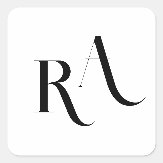 Moderne und schicke "Wedding Classic Round Sticker (Vorderseite)