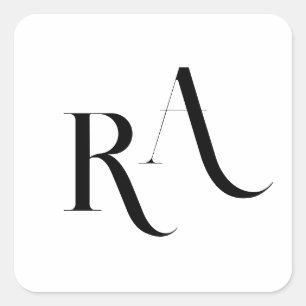 Moderne und schicke "Wedding Classic Round Sticker