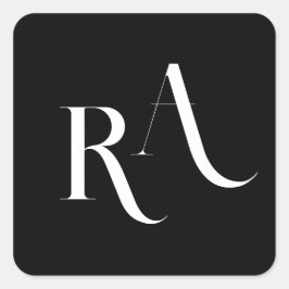 Moderne und schicke "Wedding Classic Round Sticker