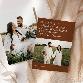 Moderne und schwache Typografie Hochzeit Rettete u Einladung