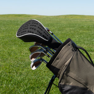 Moderne und stilvolle Black Hanging Dreiecke auf S Golf Headcover