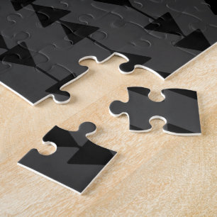Moderne und stilvolle Black Hanging Dreiecke auf S Puzzle