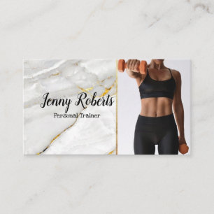 Moderne und trendy Personal Trainer Fitness Visitenkarte