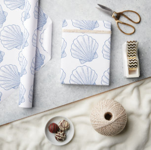 Moderne Under The Sea You Soon Blaue Babyparty Geschenkpapier
