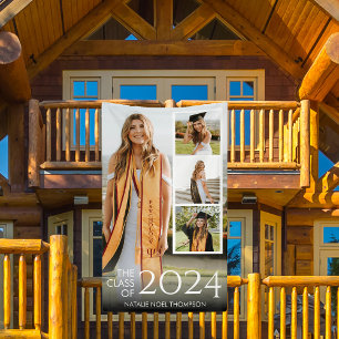 Moderne Uni oder High School Eleganter Abschluss Banner