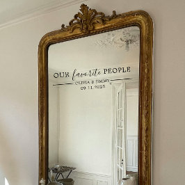 Moderne "Unsere Liebsten" Hochzeitsfeier Fensteraufkleber