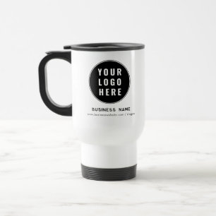 Moderne Unternehmens-Logo-Website benutzerdefinier Reisebecher