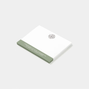 Moderne Unternehmens-Logo-Werbung für maßgeschneid Post-it Klebezettel