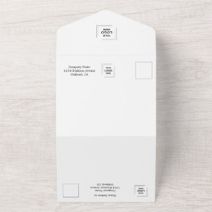 Moderne Unternehmens-RSVP-Veranstaltungseinladungs All In One Einladung