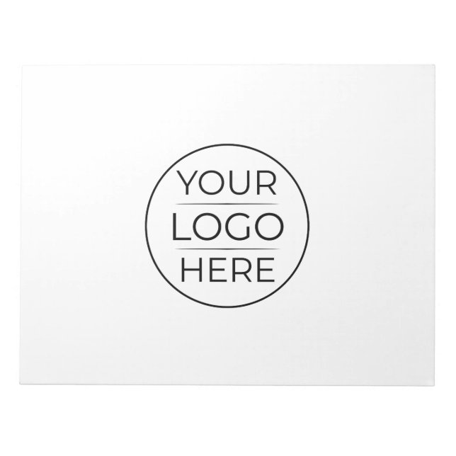 Moderne Unternehmenslogo-Branding Notizblock (Vorderseite)