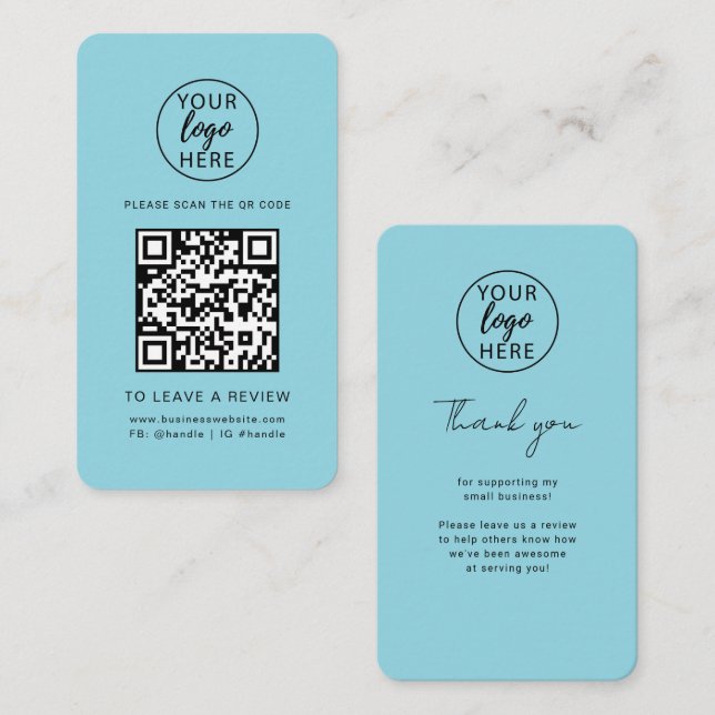 Moderne Unternehmenslogo und QR-Code-Überprüfung  Visitenkarte (Vorne/Hinten)