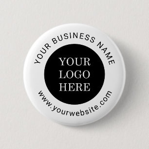 Moderne Unternehmenslogo-Website mit individuellem Button