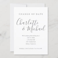 Moderne Unterschrift Ändern Sie das Datum verschob