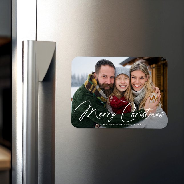 Moderne Unterschrift Script Foto Magnet (Von Creator hochgeladen)