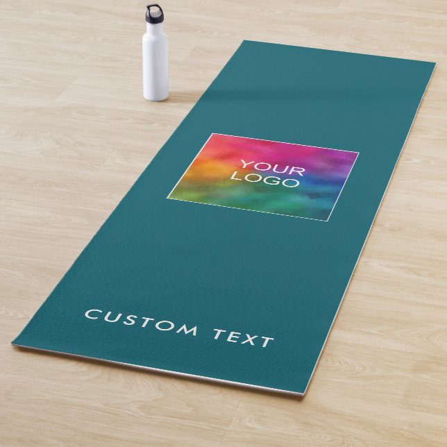 Moderne Upload Firmenlogo benutzerdefinierter Text Yogamatte (Beispiel)