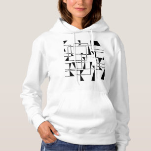Moderne, urbane, fette, coole geometrische Musterk Hoodie