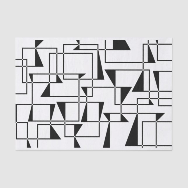 Moderne, urbane, fette, coole geometrische Musterk Seidenpapier (Vorderseite)