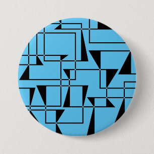 Moderne, urbane, kühne, coole geometrische Musterk Button