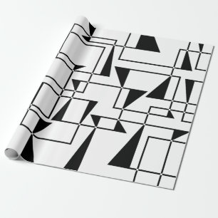Moderne, urbane, kühne, coole geometrische Musterk Geschenkpapier