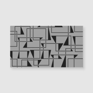 Moderne, urbane, kühne, coole geometrische Musterk Magnetkarte