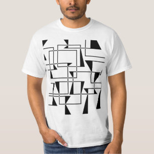 Moderne, urbane, kühne, coole geometrische Musterk T-Shirt