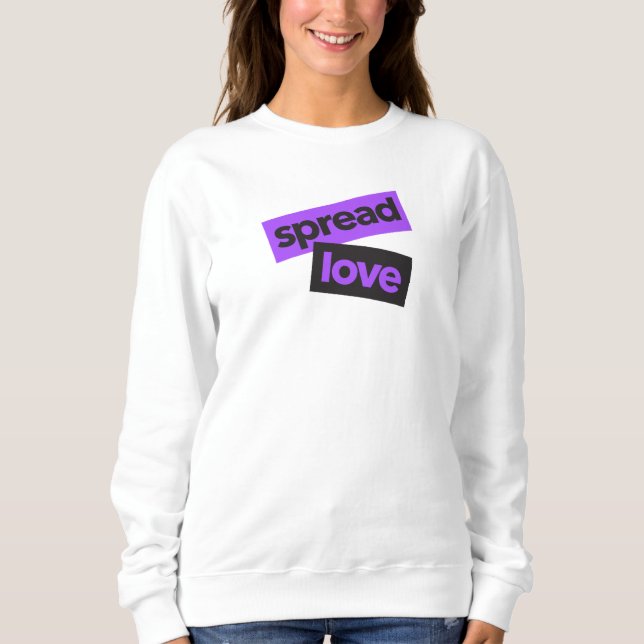 Moderne, urbane, lebendige, trendige grafische Lie Sweatshirt (Vorderseite)