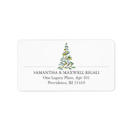 Moderne Urlaubshäuser-Adressetiketten Adressaufkleber