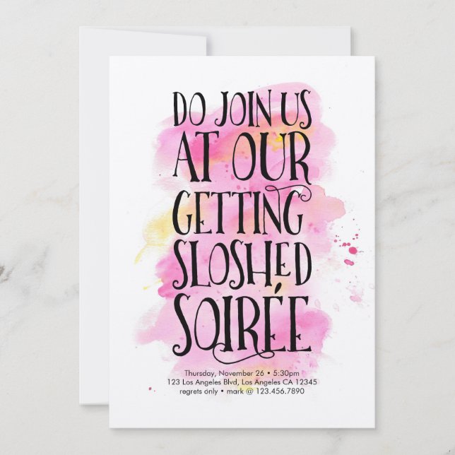 Moderne Urlaubssaison - Party Einladung (Vorderseite)