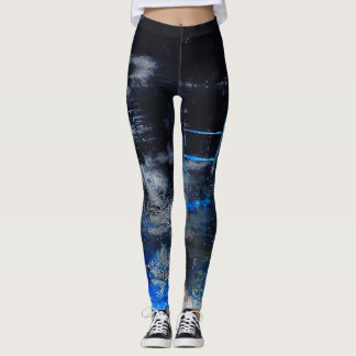 Moderne ursprüngliche abstrakte Kunst-Leggings, Leggings