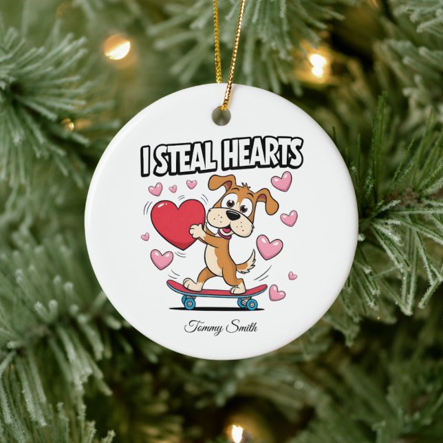 Moderne Valentine-Ornamente für Girlfriend-Geschen Keramik Ornament (Baum)