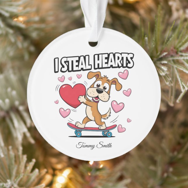 Moderne Valentine-Ornamente für Girlfriend-Geschen Ornament (Baum)