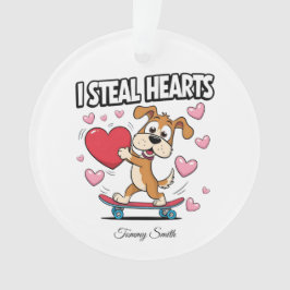 Moderne Valentine-Ornamente für Girlfriend-Geschen Ornament