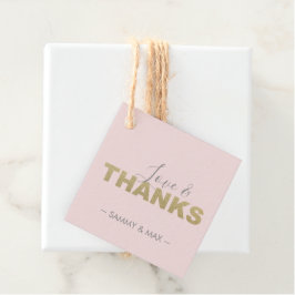 Moderne Valentiner Geschenketiketten - Rosa und Go Geschenkanhänger