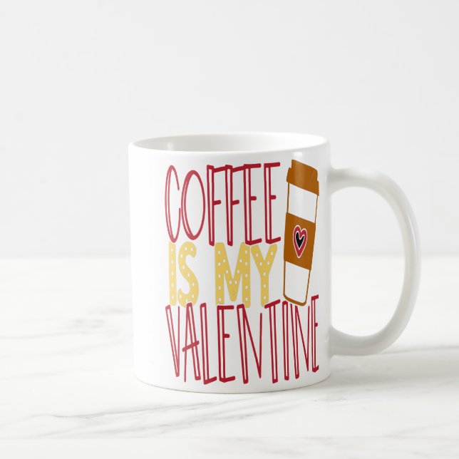 Moderne Valentinische Liebe Kaffeetasse (Rechts)